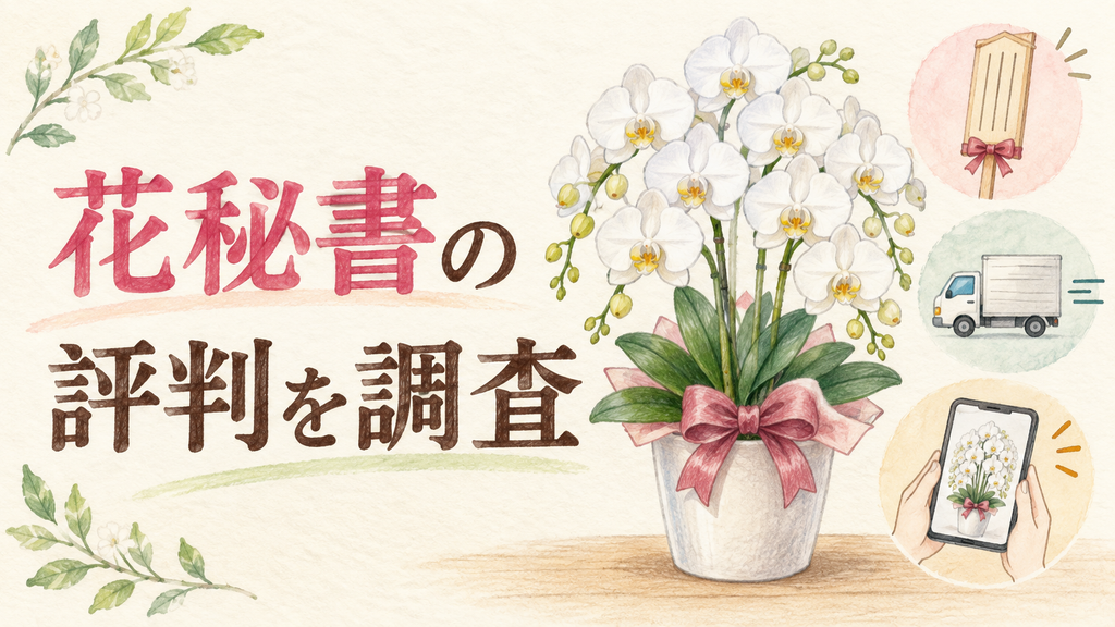 花秘書の評判を調査！口コミ・取扱商品・配送条件と向く人を解説の結論を示す手書き図解