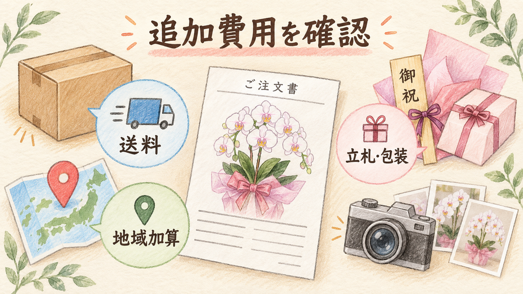 格安通販で商品代以外の追加費用を確認するの結論を示す手書き図解